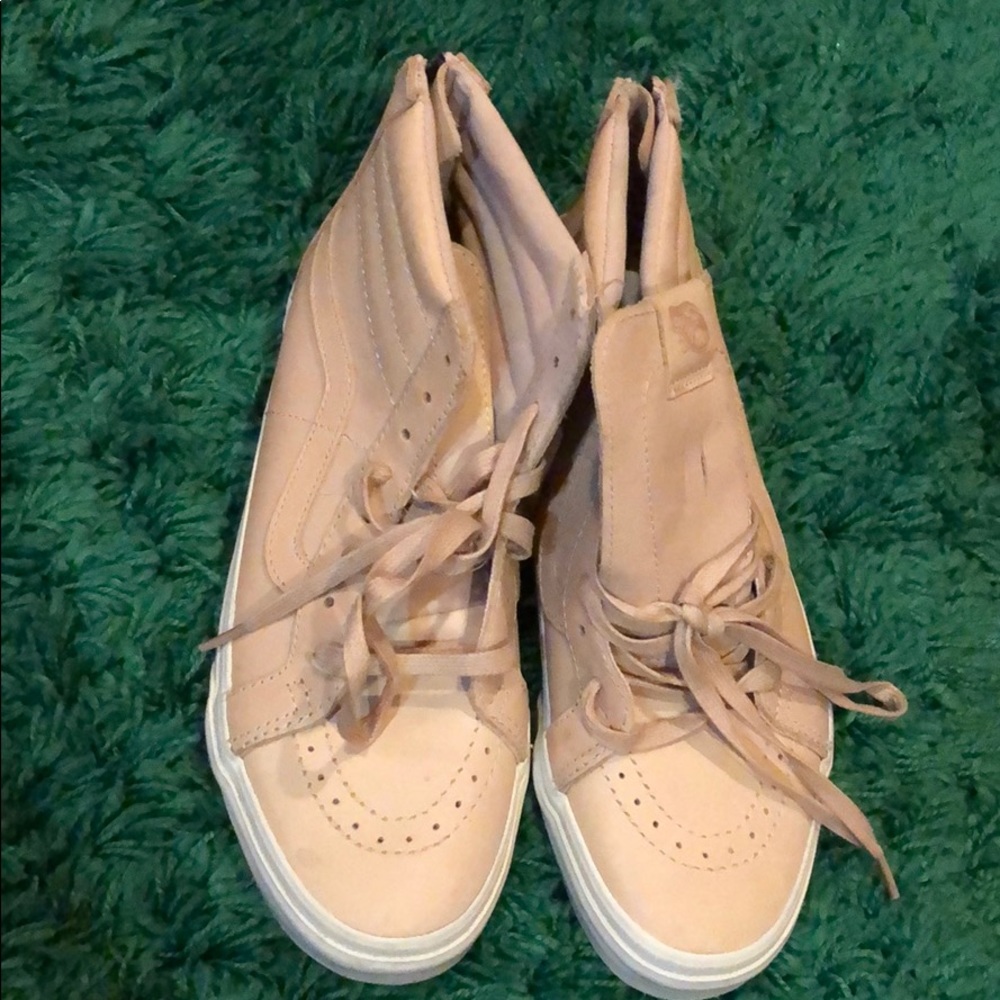 Vans high top leather sneakers